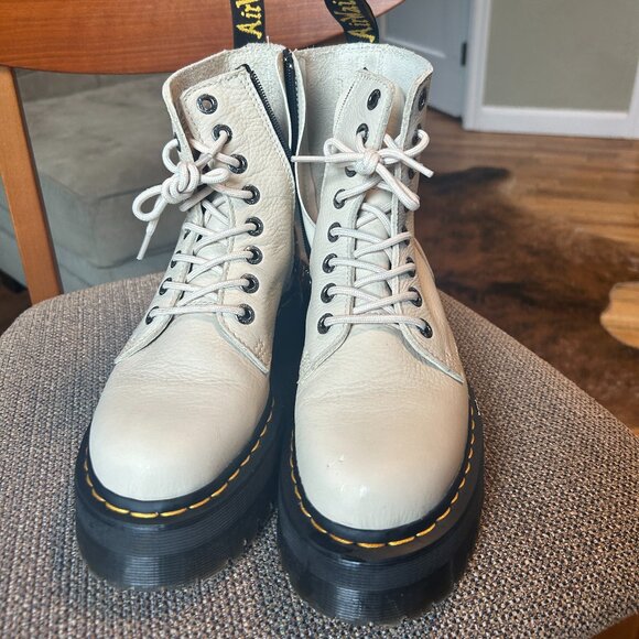 Dr. Marten Jadon III Boot Pisa Leather Platforms Size 8 - Picture 2 of 8